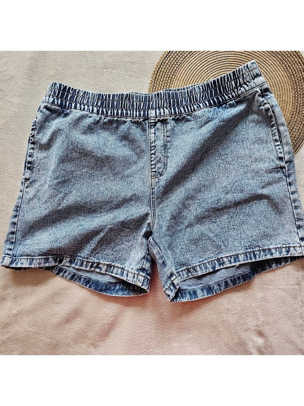 *4 for $25* Ladies Denim Terra & Sky Pull On Shorts